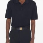 Belt Burberry Black Gold TB Plaque - Image 5