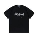 T-shirt Prada Milano Black Drip Logo