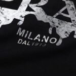 T-shirt Prada Milano Black Drip Logo - Image 5