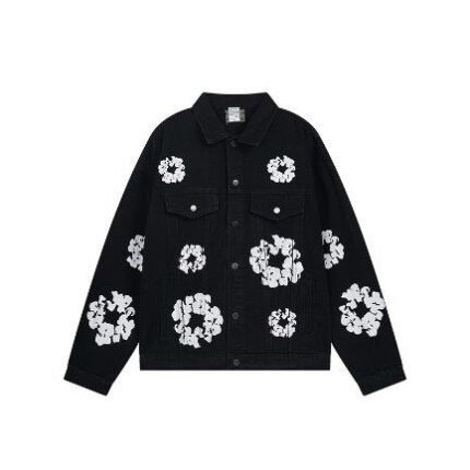 Denim Jacket Denim Tears Floral Print Black