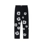 Jeans Denim Tears Floral Print Black