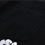 Jeans Denim Tears Floral Print Black - Image 8