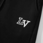 Shorts Louis Vuitton LV Black White Logo - Image 3