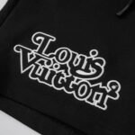 Shorts Louis Vuitton LV Black White Logo - Image 4