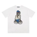 T-shirt Louis Vuitton Cartoon Embroidery