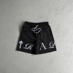 Shorts Trapstar Script Swimming Black/Nigara Mist - Image 2
