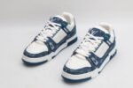 Louis Vuitton LV Trainer Monogram Denim White Blue - Image 4