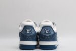 Louis Vuitton LV Trainer Monogram Denim White Blue - Image 5