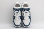 Louis Vuitton LV Trainer Monogram Denim White Blue - Image 6