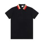 Burberry Striped Collar Polo Shirt