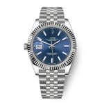 Rolex Date Just Blue Stick Dial