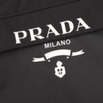 Hoodie Prada Black Milano Logo - Image 4