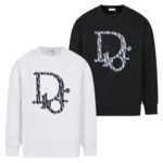 Sweatshirt Dior Black Oversized Logo Crewneck - Image 4