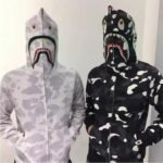 Hoodie Shark Camo Full Zip BAPE - Image 2
