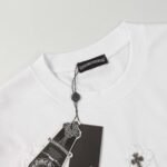 T-shirt Chrome Hearts White Cross Embroidery - Image 8