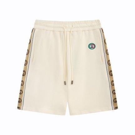 IMG3606 Shorts Gucci Beige Monogram Trim - Image 1