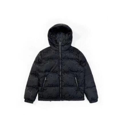 Puffer Jacket Gucci Monogram Black