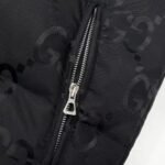 Puffer Jacket Gucci Monogram Black - Image 5