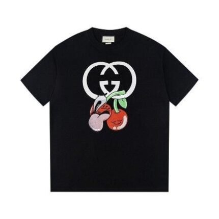 T-shirt Gucci GG Cherry Black