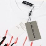 T-shirt Balenciaga Graffiti Print White - Image 5