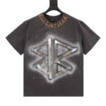 T-shirt Balenciaga BB Logo Spray Paint Black