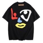 T-shirt Louis Vuitton LV Black Colorful Face - Image 2