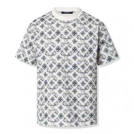 T-shirt Louis Vuitton Monogram White Deep Black