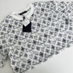 T-shirt Louis Vuitton Monogram White Deep Black - Image 4