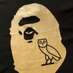 BAPE x OVO Ape Head Black Gold - Image 3