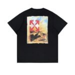 T-shirt Off-White Arrow On Canvas Print - Image 3