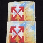 T-shirt Off-White Arrow On Canvas Print - Image 7
