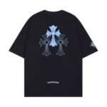 T-Shirt Chrome Hearts Triple Cross Logo Black