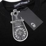 T-Shirt Chrome Hearts Triple Cross Logo Black - Image 3