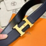 Belt Hermès Buckle & Reversible Leather Strap - Image 3