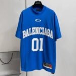 T-shirt- Balenciaga Basketeball Blue 1:1 - Image 4