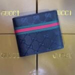 Wallet Gucci Monogram with Green-Red Web Stripe