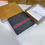 Wallet Gucci Monogram with Green-Red Web Stripe - Image 3
