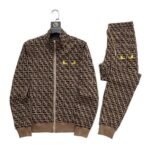 Set Tracksuit Fendi FF Monogram Beige