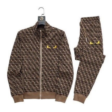 Set Tracksuit Fendi FF Monogram Beige