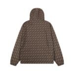 Hooded Fendi Eyes Jacket Black and Brown - Image 2