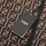 Hooded Fendi Eyes Jacket Black and Brown - Image 10