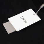 T-shirt Dior Black Distressed Logo Couture - Image 9