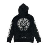 Hoodie Chrome Hearts Hearts Zip Black Monogram - Image 2