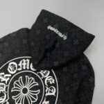 Hoodie Chrome Hearts Hearts Zip Black Monogram - Image 6