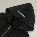 Hoodie Chrome Hearts Hearts Zip Black Monogram - Image 9