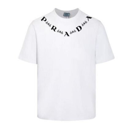 T-shirt Prada Bicycle Print White
