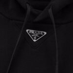 Hoodie Prada Milano Logo Black - Image 4