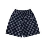 Shorts Gucci Monogram Stripe Navy - Image 2