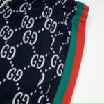 Shorts Gucci Monogram Stripe Navy - Image 6