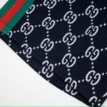 Shorts Gucci Monogram Stripe Navy - Image 8